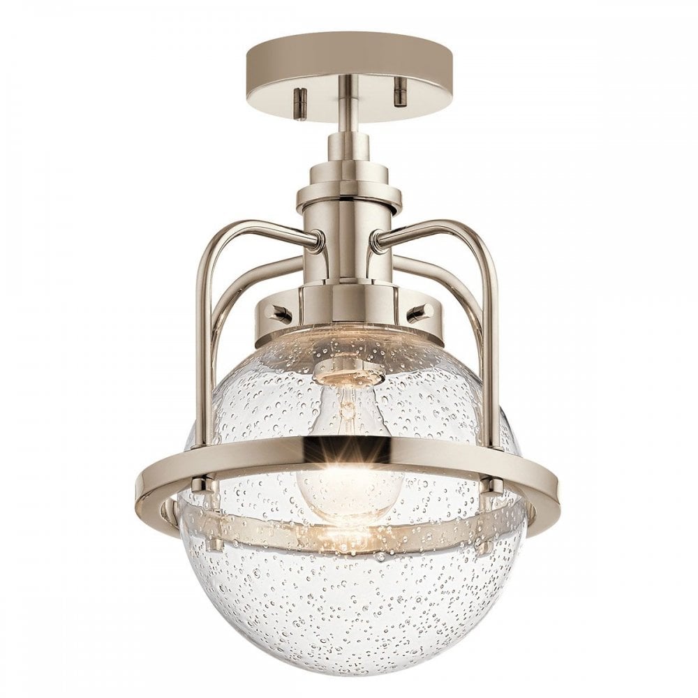 Kichler QN-TRIOCENT-P-PN Triocent 1 Light Pendant/ Semi-Flush- Nickel