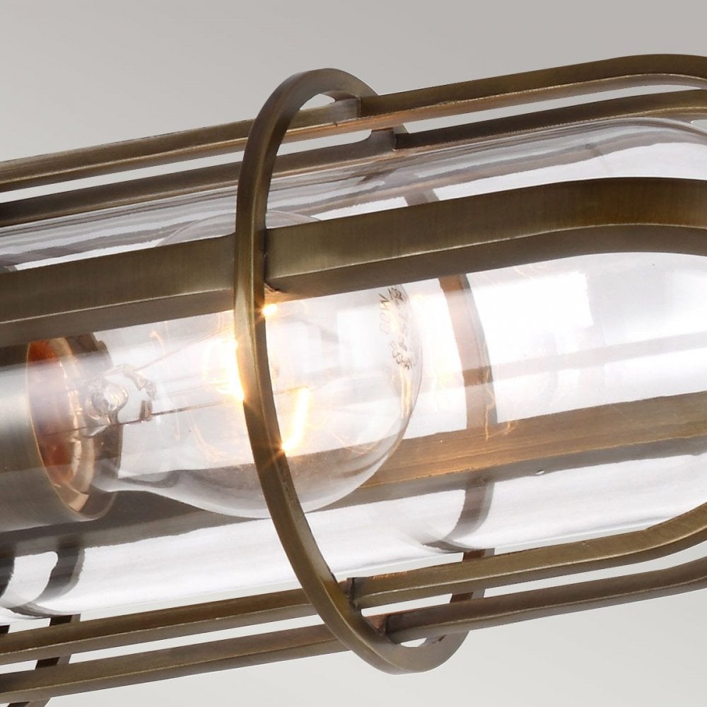 Feiss QN-URBANREST-3SF Urban Restoration 3 Light Semi Flush Dark Antique Brass
