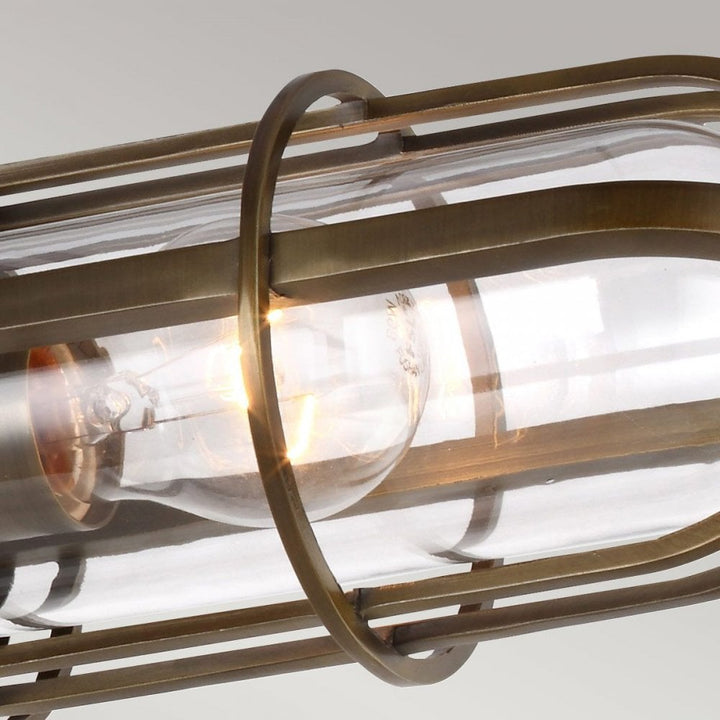 Feiss QN-URBANREST-3SF Urban Restoration 3 Light Semi Flush Dark Antique Brass