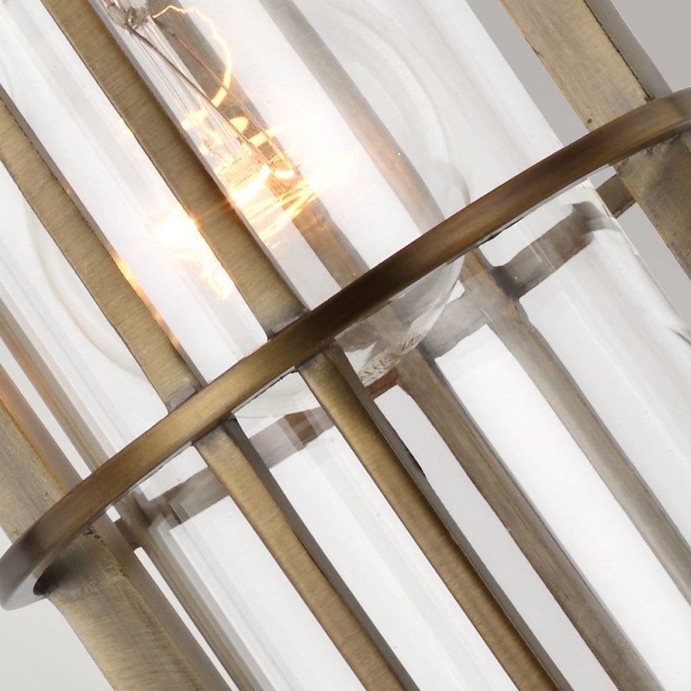 Feiss QN-URBANREST-MP Urban Restoration 1 Light Pendant Dark Antique Brass