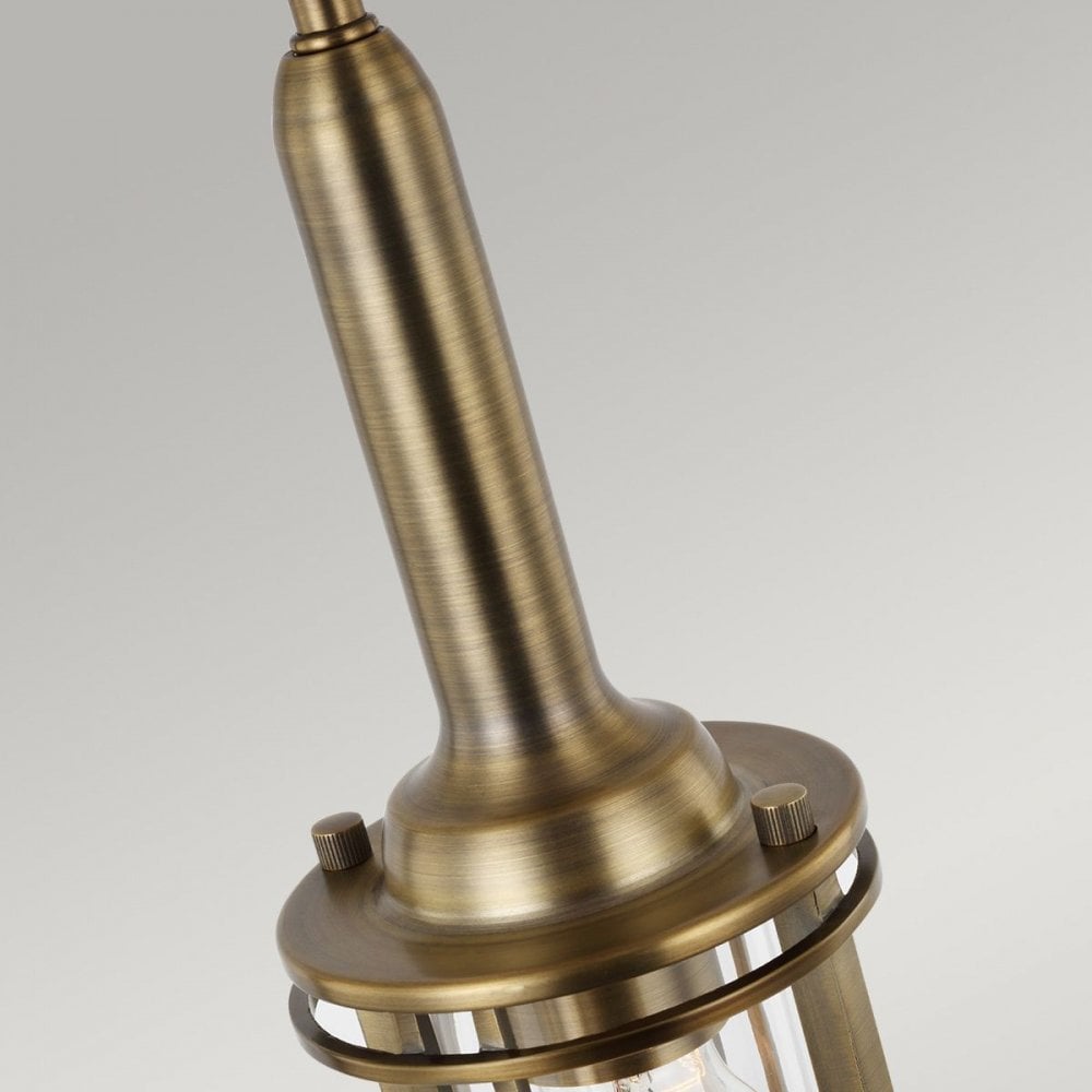 Feiss QN-URBANREST-MP Urban Restoration 1 Light Pendant Dark Antique Brass