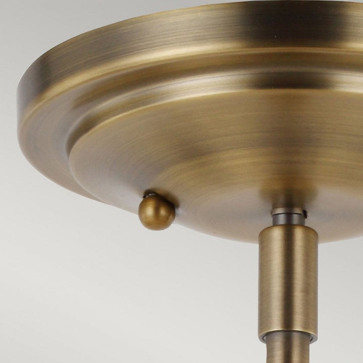 Feiss QN-URBANREST-MP Urban Restoration 1 Light Pendant Dark Antique Brass
