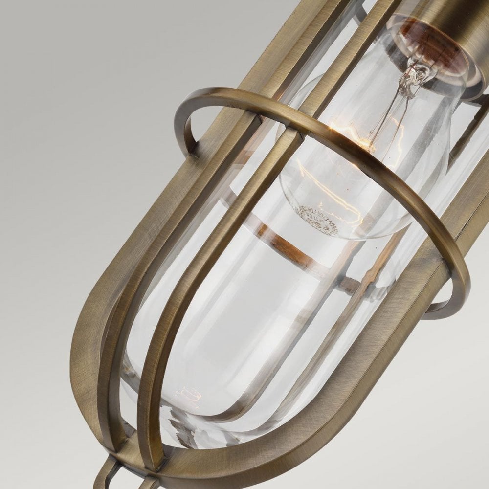 Feiss QN-URBANREST-MP Urban Restoration 1 Light Pendant Dark Antique Brass