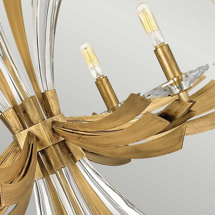 Hinkley QN-VIDA6 Vida 6 Light Chandelier Burnished Gold