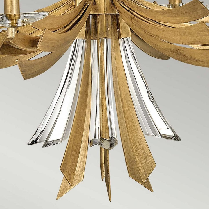 Hinkley QN-VIDA6 Vida 6 Light Chandelier Burnished Gold