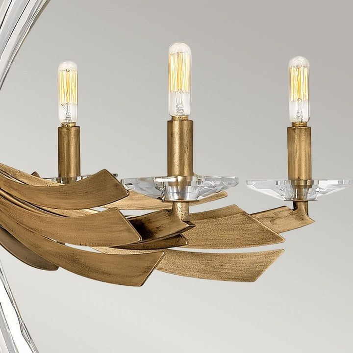 Hinkley QN-VIDA6 Vida 6 Light Chandelier Burnished Gold