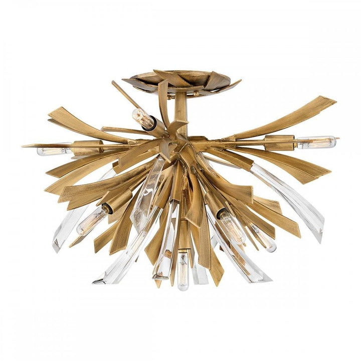 Hinkley QN-VIDA-9F Vida 9 Light Semi Flush Light Burnished Gold