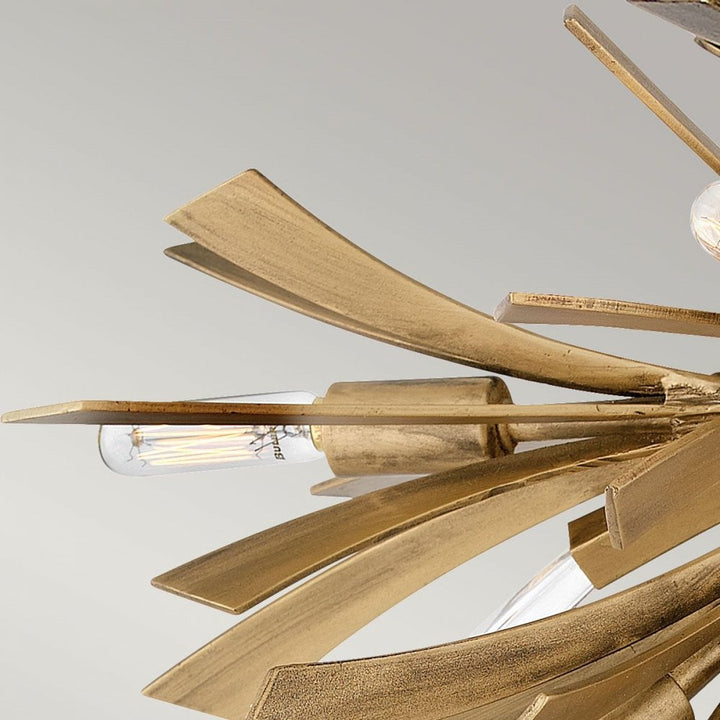 Hinkley QN-VIDA-9F Vida 9 Light Semi Flush Light Burnished Gold