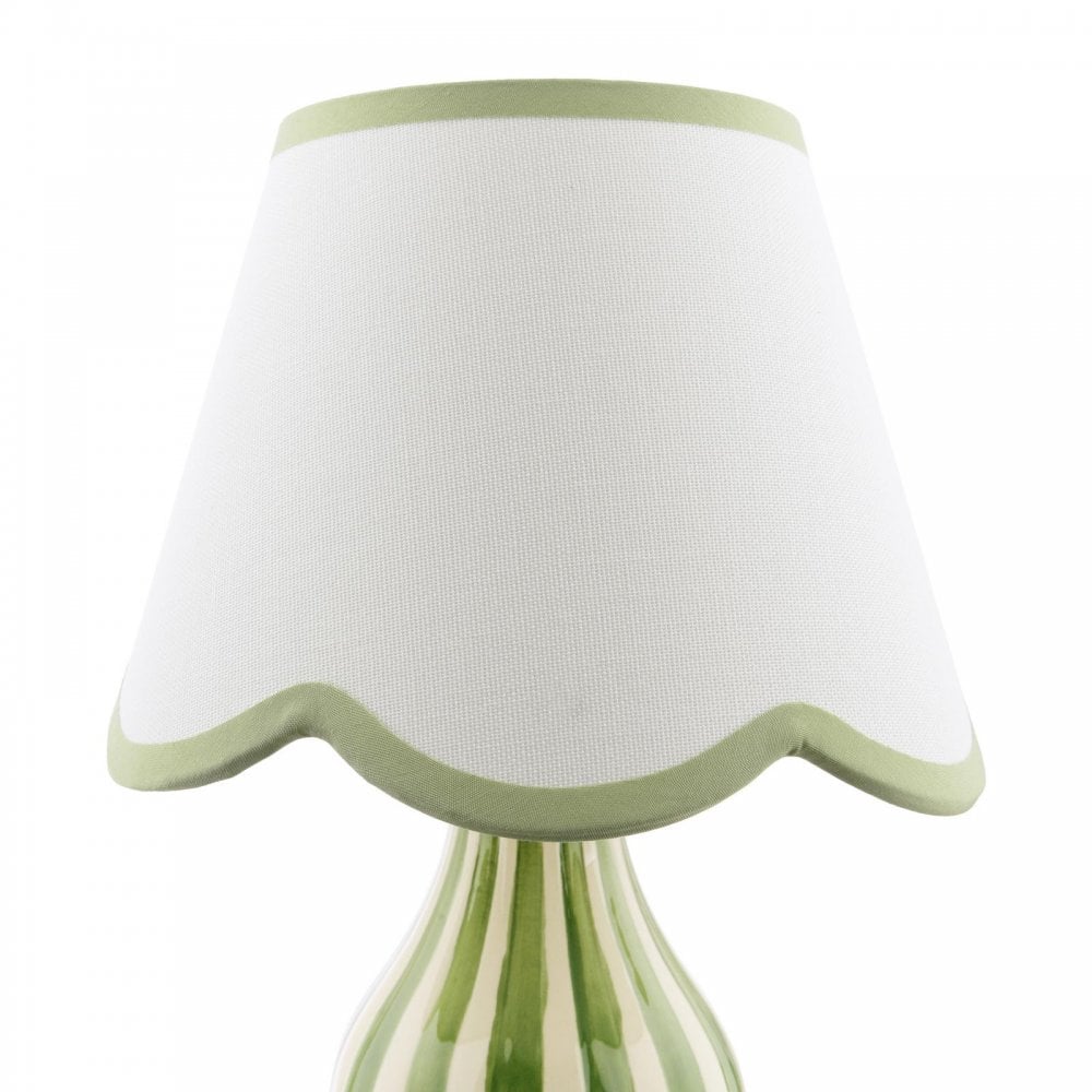 Dar Wisebuys AIM4124 Aimee Twin Pack Table Lamp Green Ceramic With Shade