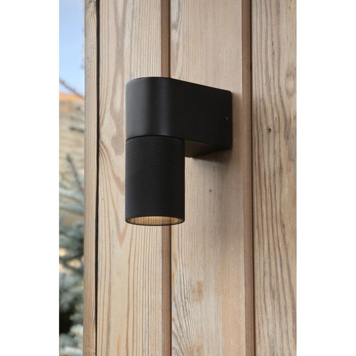 Dar Wisebuys OBI0722 Obi Outdoor Wall Light Matt Black IP54