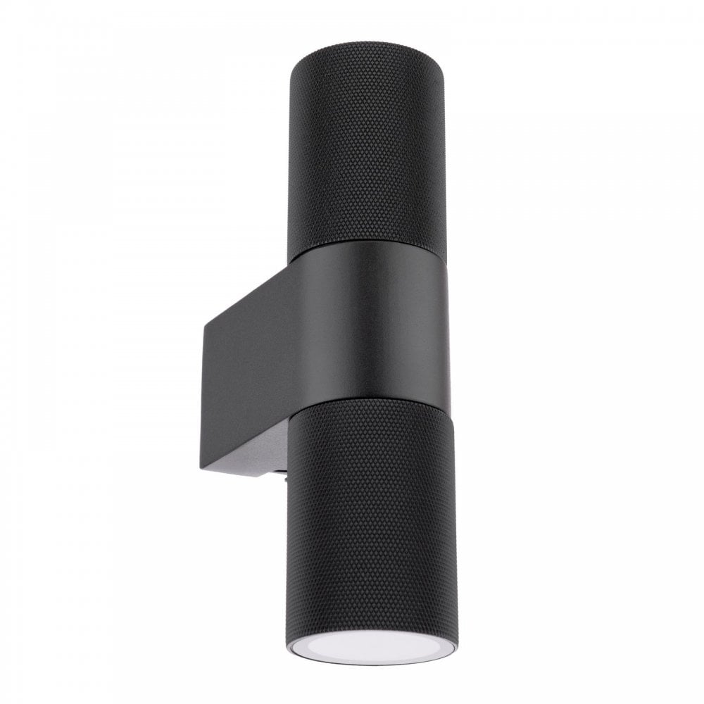 Dar Wisebuys OBI3222 Obi 2 Light Outdoor Wall Light Matt Black IP54