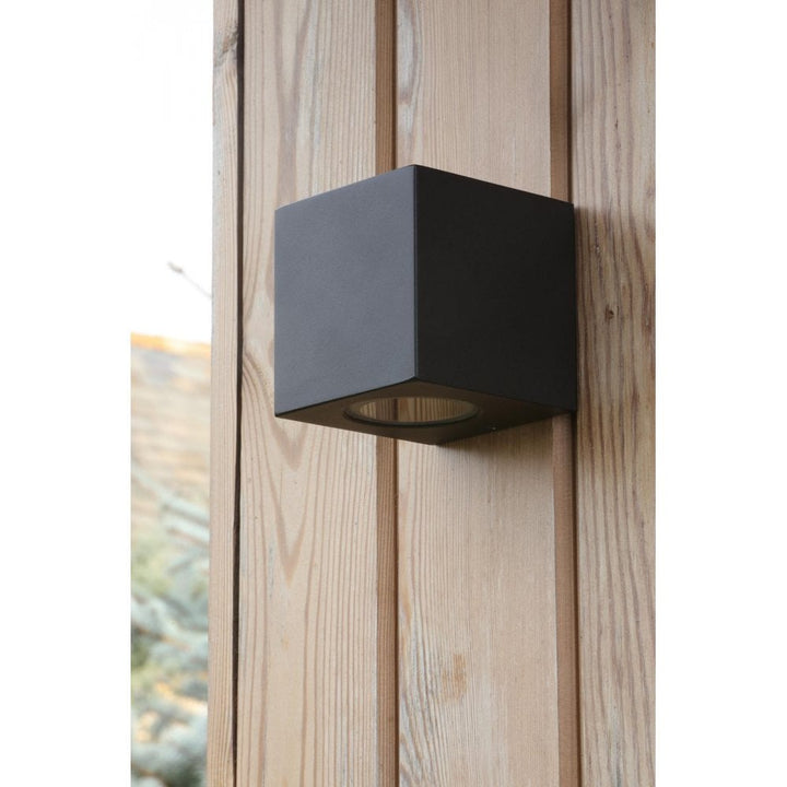 Dar Wisebuys TIV3222 Tiva Outdoor Wall Light Matt Black IP54