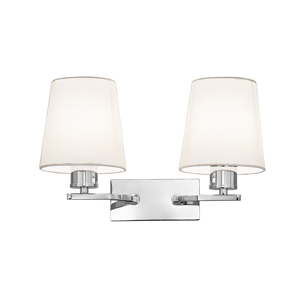 Franklite FL2082/2/1123 Hexx 2 Light Wall Bracket Chrome