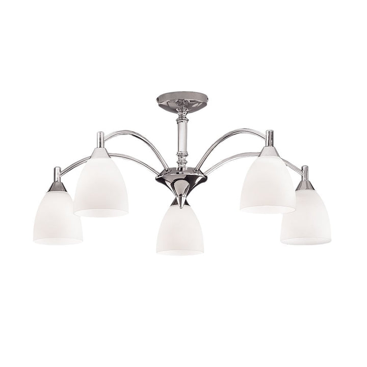 Franklite FL2087/5 Emmy 5 Light Ceiling Flush Chrome