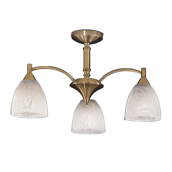 Franklite FL2105/3 Emmy 3 Light Ceiling Flush Bronze