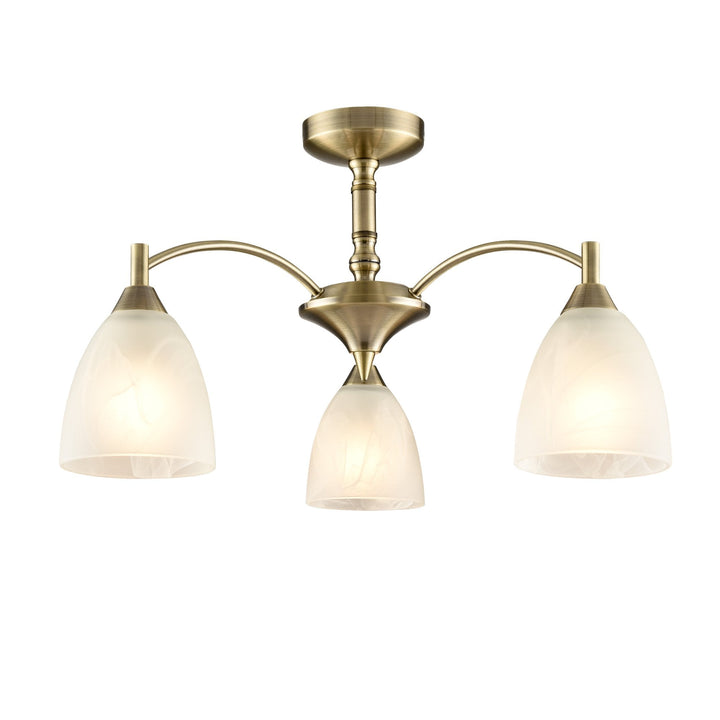 Franklite FL2105/3 Emmy 3 Light Ceiling Flush Bronze