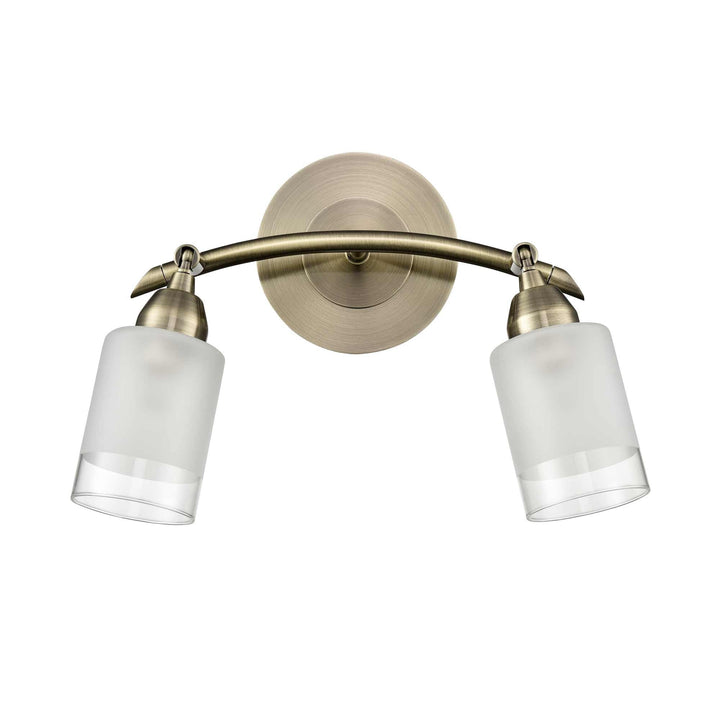 Franklite SPOT8772 Campani 2 Light Wall Bracket Bronze