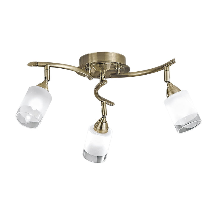 Franklite SPOT8773 Campani 3 Light Ceiling Flush Bronze