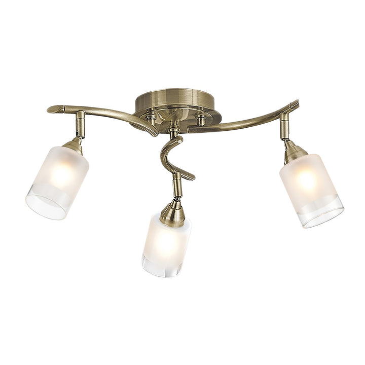 Franklite SPOT8773 Campani 3 Light Ceiling Flush Bronze