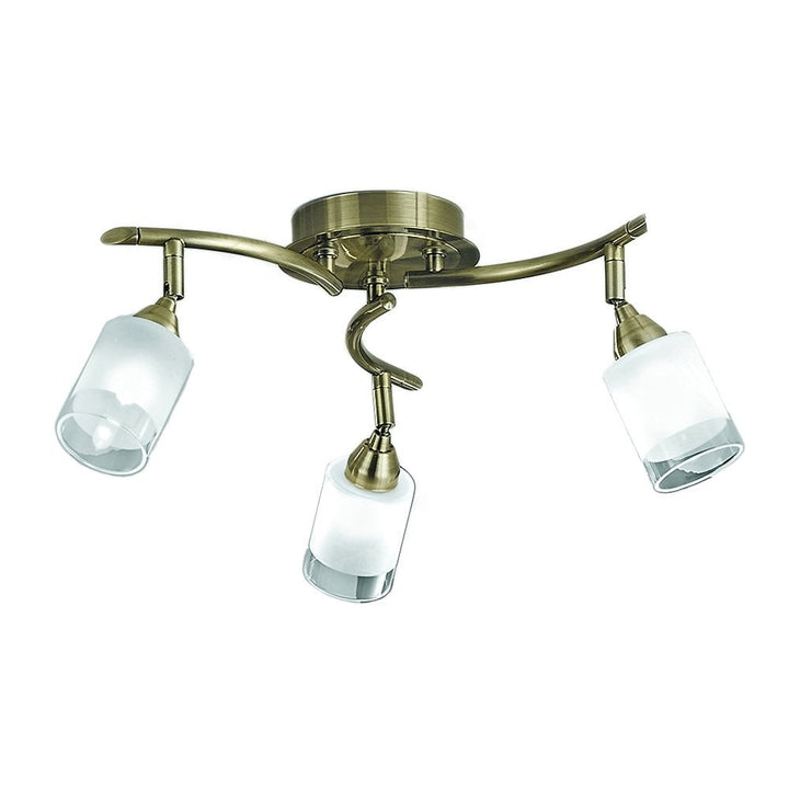 Franklite SPOT8773 Campani 3 Light Ceiling Flush Bronze