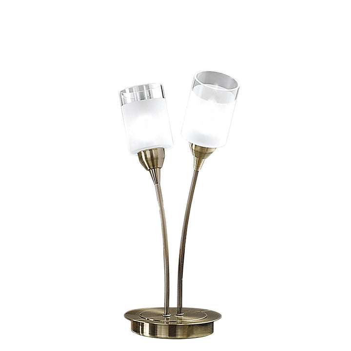 Franklite TL791 Campani 2 Light Table Lamp Bronze