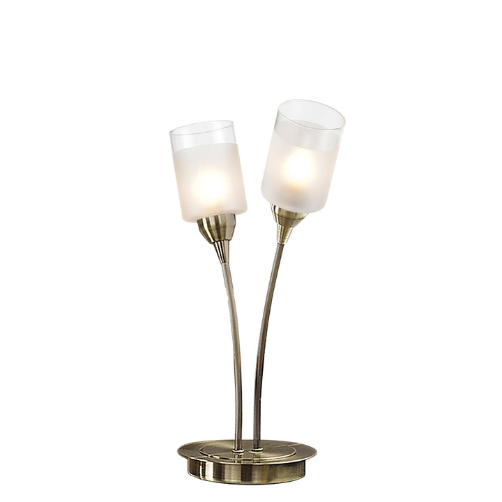 Franklite TL791 Campani 2 Light Table Lamp Bronze