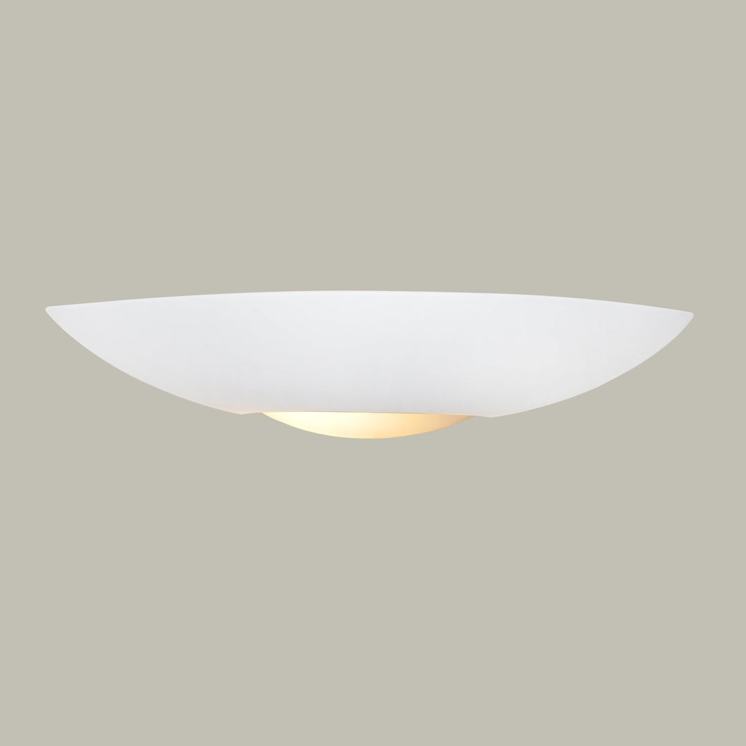 Franklite WB252 Ceramic 1 Light Wall Uplighter Ceramic
