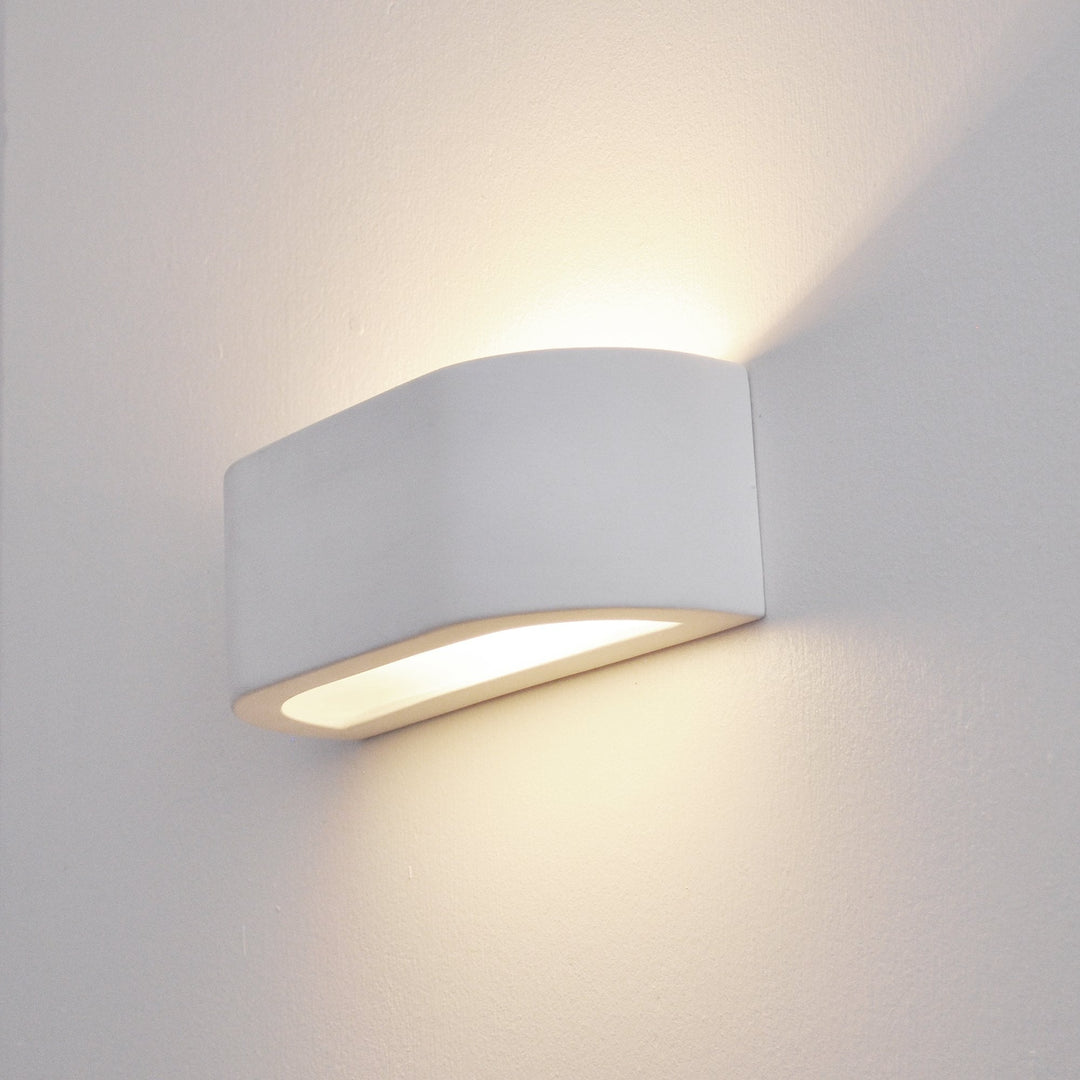 Franklite WB999 1 Light Wall Uplighter Ceramic