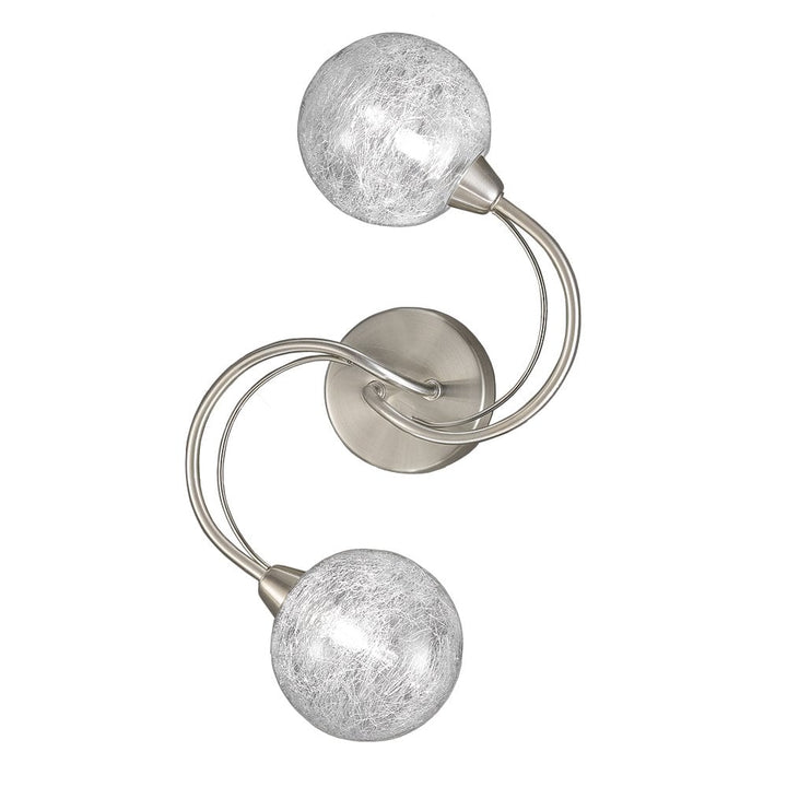 Franklite FL2327/2 Gyro 2 Light Ceiling / Wall Satin Nickel