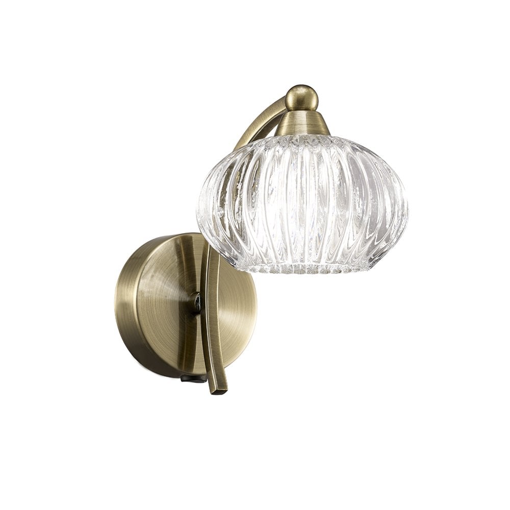 Franklite FL2336/1 Ripple 1 Light Wall Bracket Bronze (S)