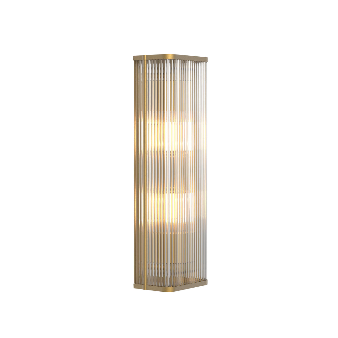 Astro 1427012 Avignon Square 500 2 Light Wall Light Antique Brass (P)