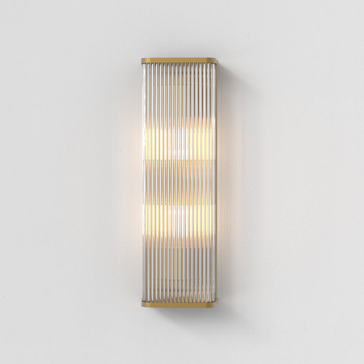 Astro 1427012 Avignon Square 500 2 Light Wall Light Antique Brass (P)