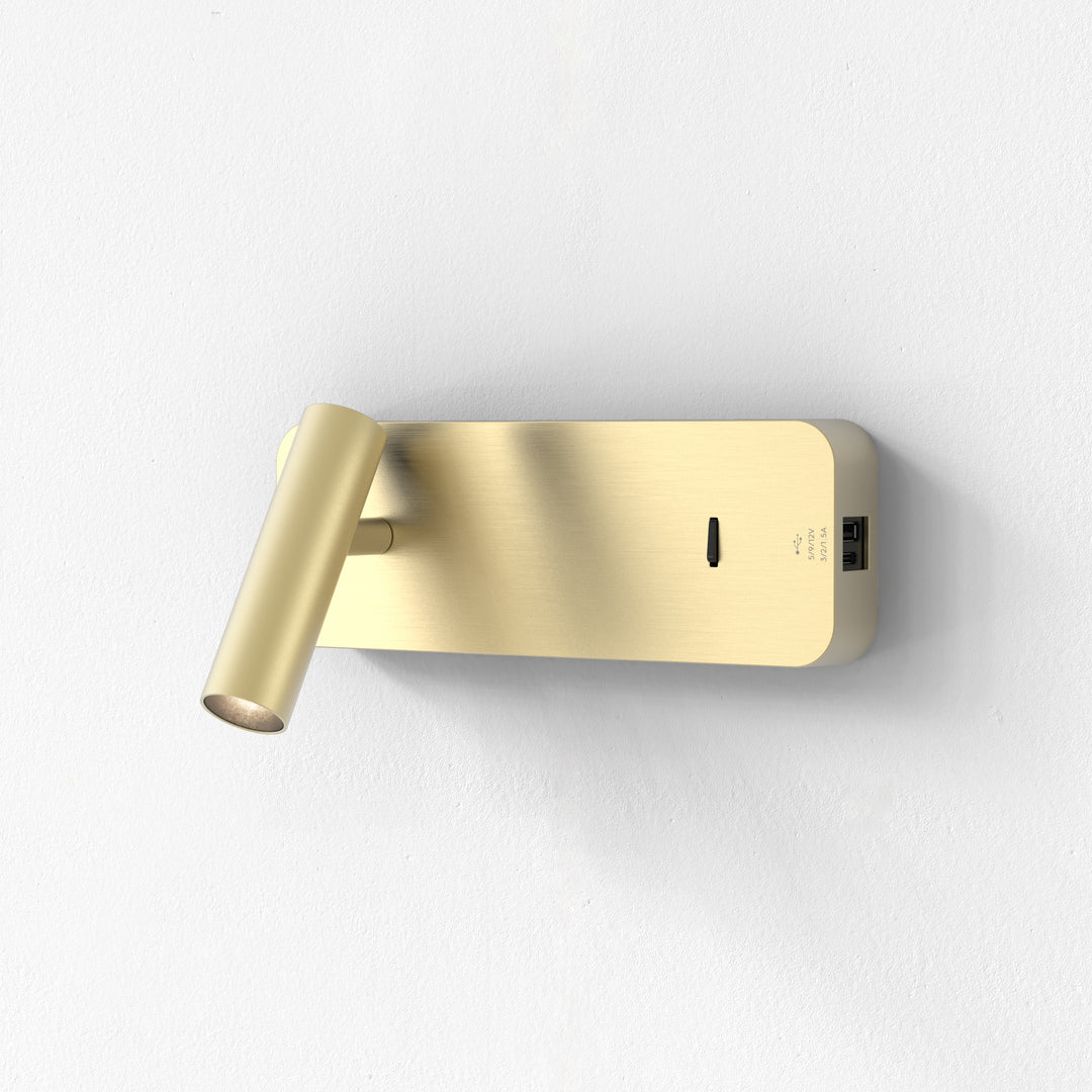 Astro 1058247 Enna Surface LED USB A+C Reading Light Matt Gold (P)