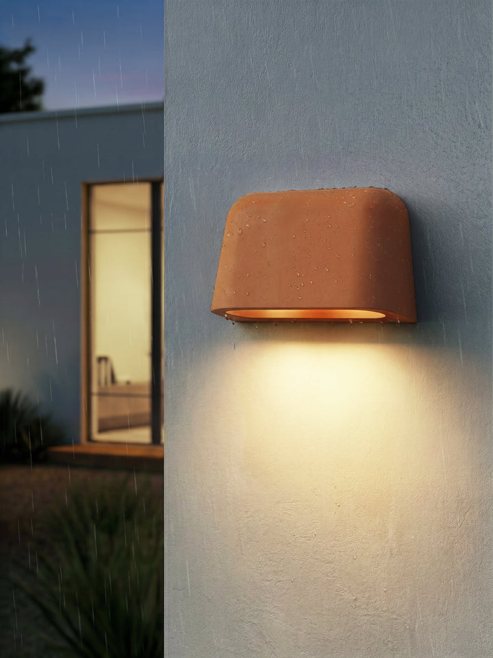 Astro 1317032 Mast Outdoor Twin Wall Light Terracotta Concrete