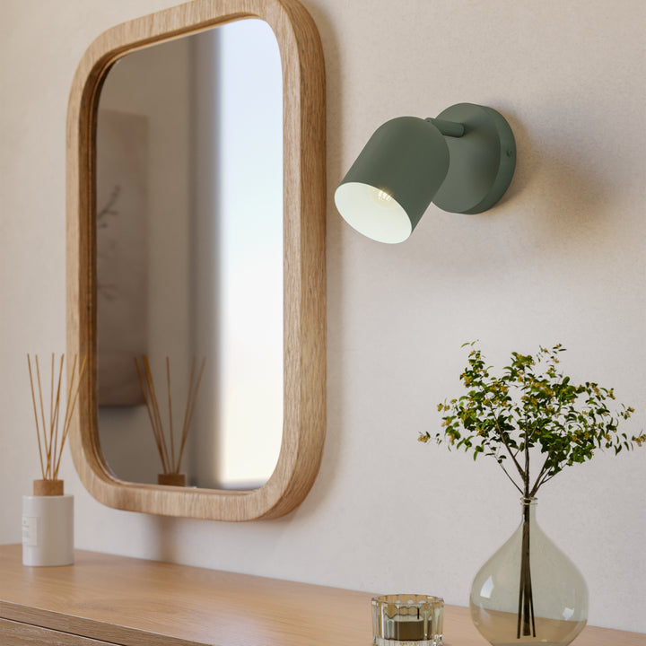 Eglo 44132 Tilston Steel Minimalist Single Wall Spotlight Green