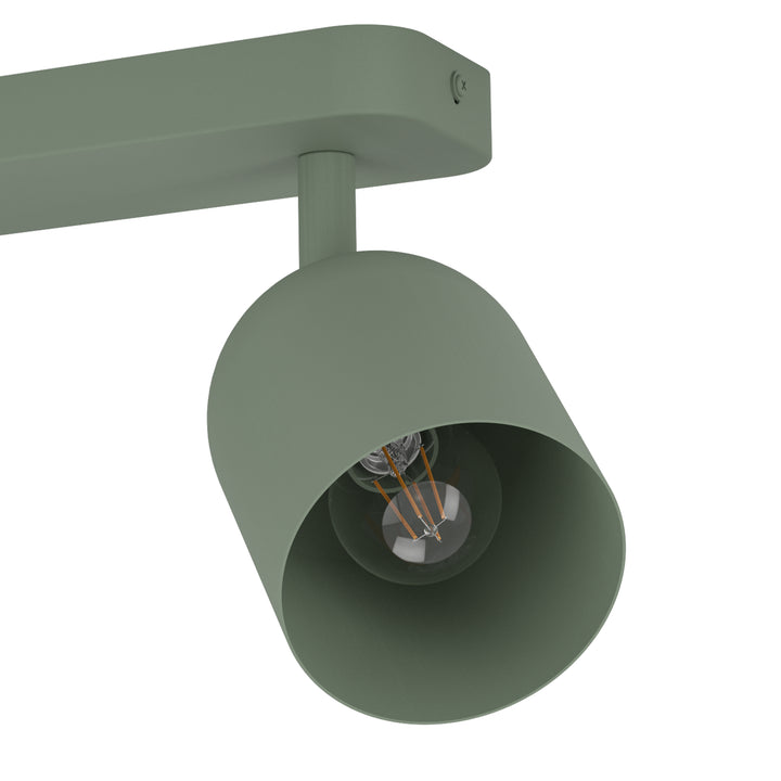 Eglo 44133 Tilston Steel Minimalist Dual Ceiling Spotlight Green
