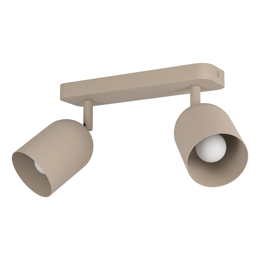 Eglo 44162 Tilston Steel Minimalist Dual Ceiling Spotlight Sandy