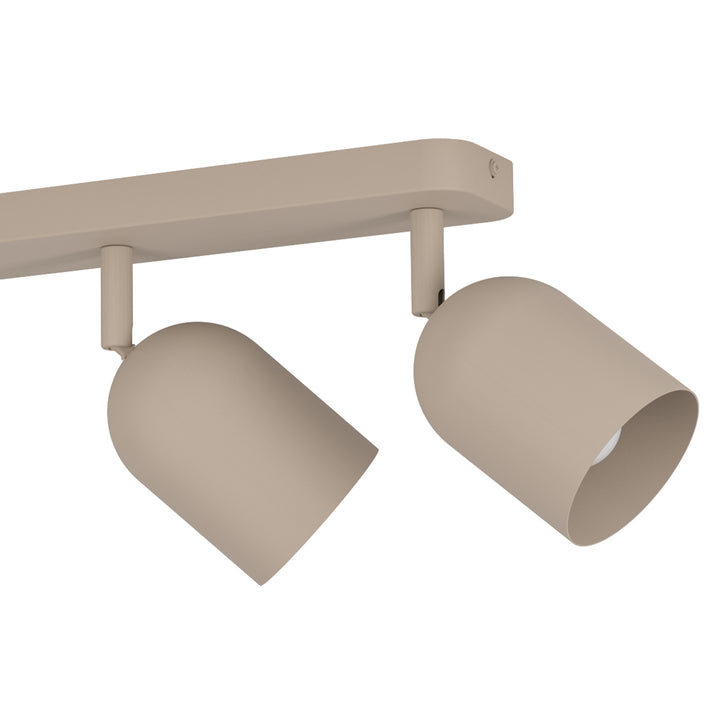 Eglo 44164 Tilston Steel Minimalist 4-Light Ceiling Spotlight Sandy