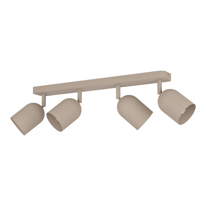 Eglo 44164 Tilston Steel Minimalist 4-Light Ceiling Spotlight Sandy