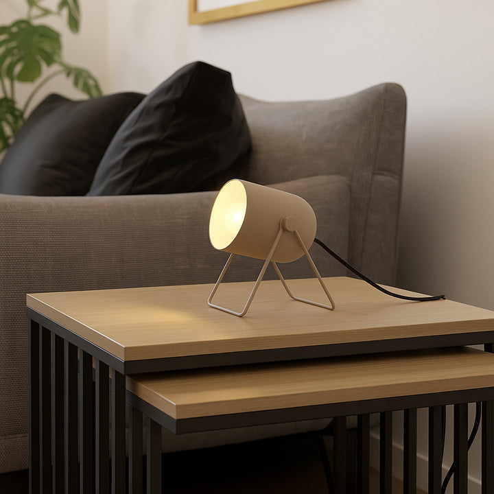 Eglo 44165 Tilston Steel Minimalist Desk Lamp Sandy