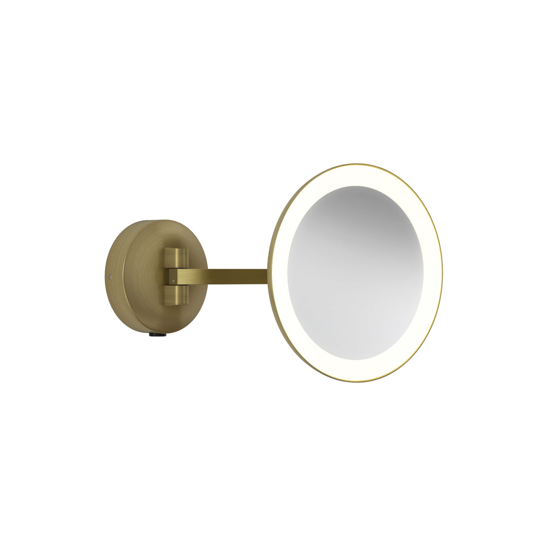 Astro 1373027 Mascali Round LED Bathroom Mirror Matt Brushed Brass