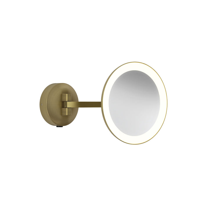 Astro 1373027 Mascali Round LED Bathroom Mirror Matt Brushed Brass