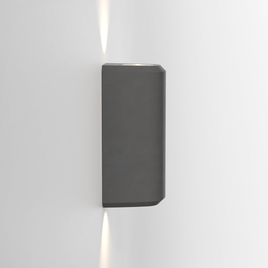 Astro 1513016 Brixham Outdoor Twin Wall Light Charcoal Concrete