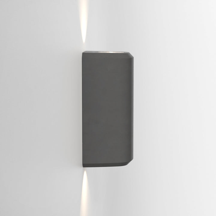 Astro 1513016 Brixham Outdoor Twin Wall Light Charcoal Concrete