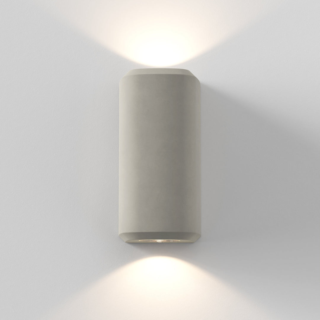 Astro 1513004 Brixham Outdoor Twin Wall Light Matt Concrete