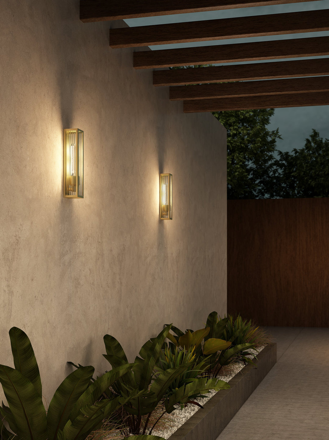 Astro 1402020 Harvard Outdoor Wall Light PVD Brushed Brass
