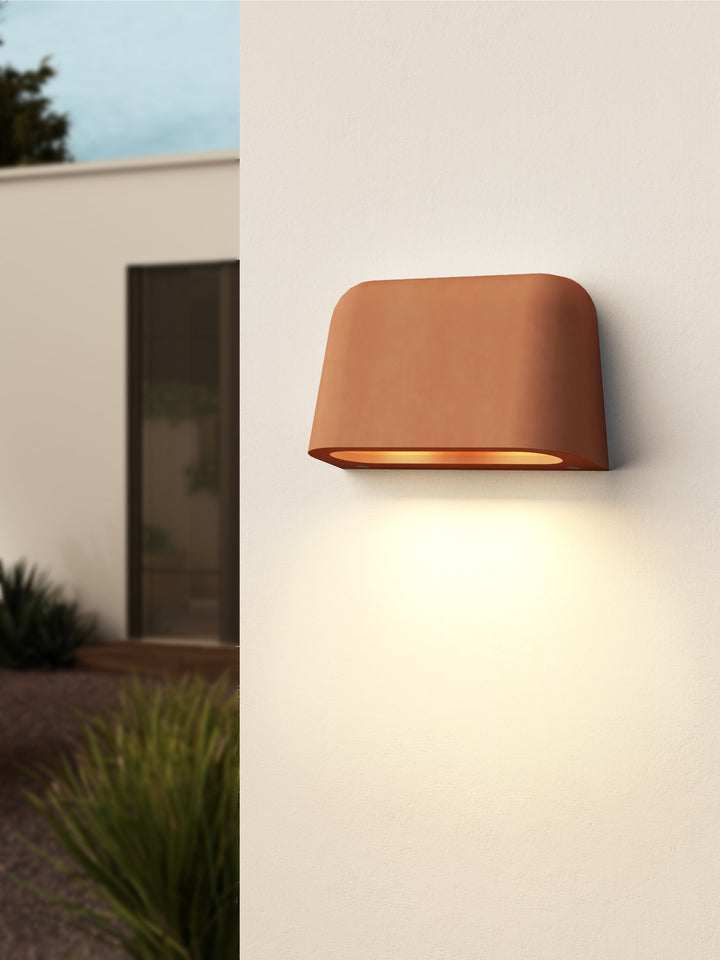 Astro 1317032 Mast Outdoor Twin Wall Light Terracotta Concrete