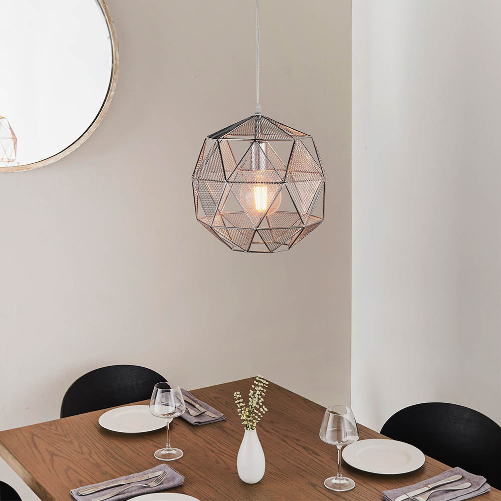 Endon 72817 Armour Pendant Chrome Effect (S)