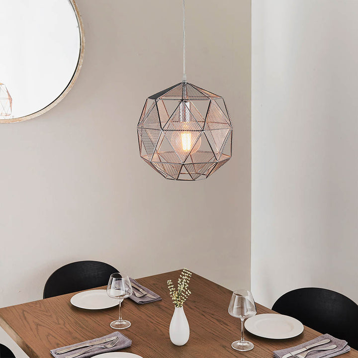 Endon 72817 Armour Pendant Chrome Effect (S)