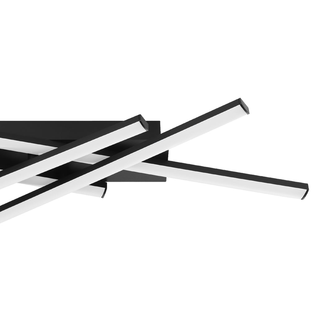 Eglo 75825 Vascella Steel & Plastic LED Neutral White Modern Ceiling Light Rectangular